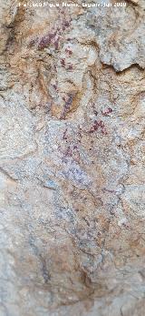 Pinturas rupestres de la Cueva de los Molinos. Pinturas de la pared izquierda