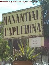 Manantial Capuchina. Cartel