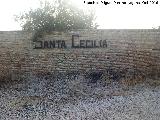 Cortijo Santa Cecilia. Valla de ladrillo