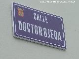 Calle Doctor Ojeda. Placa