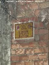 Calle Pastores. Placa