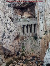 Va frrea del Chorro. En el Desfiladero de los Gaitanes