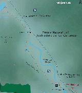 Puente Colgante de los Gaitanes. Mapa