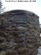 Mirador Luis Morales. Placa
