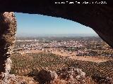 Pinturas rupestres del Abrigo del Puerto. Mancha Real desde el Abrigo del Puerto