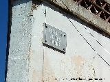 Calle Glorieta de los Cados. Placa