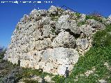 Oppidum del Cerro Miguelico. Esquina de la muralla ciclopea