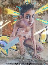 Grafiti de la Ni�a de la Cruz. 