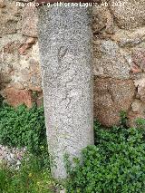 Fuste. Fuste con grabados. Castillo de la Coracera - San Martn de Valdeiglesias