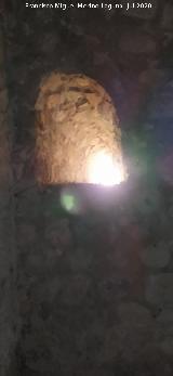 Castillo de Zahara de la Sierra. Tronera alta de la Torre del Homenaje