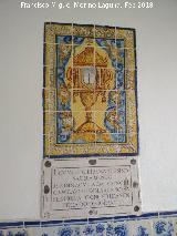 Capilla de San Sebasti�n. Azulejos de la Custodia