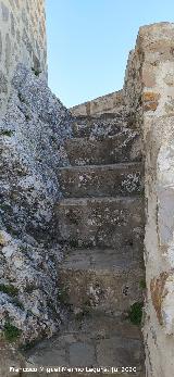 Castillo de Olvera. Escaleras del adarve