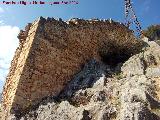 Muralla de Jan. Torren Sur III. Arranque del lienzo cristiano