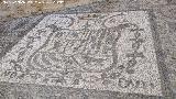 Iglesia de la Encarnacin. Mosaico del escudo de llora