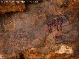 Pinturas rupestres de la Cueva del Engarbo I. Grupo II. Panel VIII. 