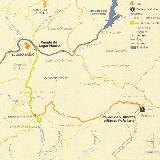 Aldea Lugar Nuevo. Tramo con coche 9.4 Km y tramo a pie 5.6 km