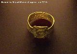 Oppidum Bora Cerealis. Anillo de oro de la cmara funeraria Siglo VI ac. Museo Arqueolgico Provincial