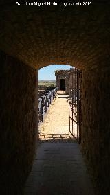 Castillo de los Guzmanes. Torre Cuadrangular Sur. Adarve hacia la Torre Circular Sur