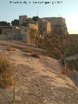 Castillo de Santa Brbara. Baluarte del Rey. Vistas del castillo desde el puesto de tiro