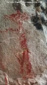 Pinturas rupestres y grabados de la Cueva de Mingo Lpez. Antropomorfo?