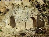 La Mota. Arrabal Viejo o de Santo Domingo. Arco en la roca madre