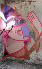 Grafiti de la Esposa del Minero y el Minero de la Cruz. 