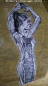 Graffiti Desnudo de la Cruz. 