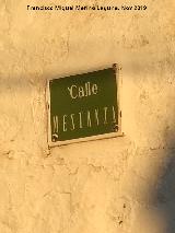 Calle Mestanza. Placa