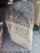 Plan Pe�a. Hito kilom�trico de la Avenida de Andaluc�a en Ja�n