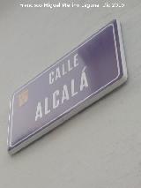 Calle Alcal�. Placa