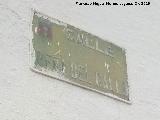 Calle Pe�a del Gallo. Placa
