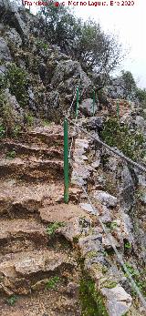 Sendero Cerrada de Utrero. Escaleras