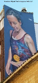 Grafiti La diosa de la astronom�a. 