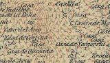 Caser�a de Cortina. Mapa antiguo