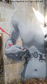 Grafiti Tatuaje de la Cruz. 