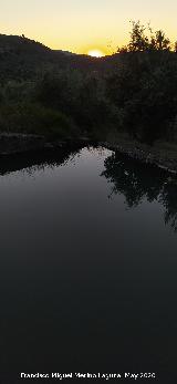 Alberca Sur de la Venta. Atardeciendo
