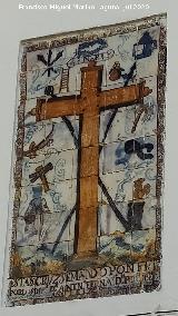 P�sito. Azulejo del Cristo de la Vera Cruz