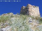 Castillo de la Pea. Muralla Este. El primer lienzo que va desde los acantilados hasta la Torre del Homenaje