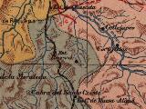 Aldea Estacin de Huesa. Mapa 1901