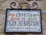 Ermita de San Sebastin. Placa