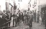 Calle Arroyo. Diana en la Fiestas del Rosario. Foto antigua
