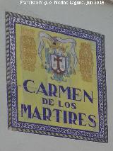 Carmen de los Mrtires. Azulejos