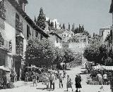 Foto antigua Pilar de la Cuesta del Realejo. Foto antigua