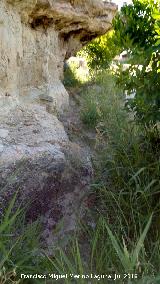 Casas Cueva Altas de los Baos. Banco corrido