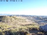 Petroglifos de Alicn de las Torres. Paisaje desde los petroglifos