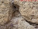 Castillo de Lorca. Alcazaba. Madera en la muralla