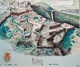 Castillo de Santa Brbara. Dibujo de Miguel Castello. 1709