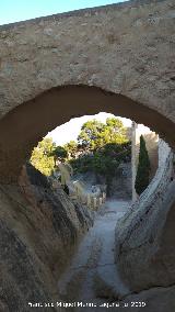 Castillo de Santa Brbara. Puente y foso del segundo recinto