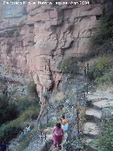 Barranco de la Hoz. Subida
