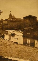Ro Gallo. Foto antigua. A su paso por Molina de Aragn